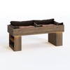 Heynemo Elevated Dog Bed Modern Wooden Pet Bed with 2 Cushions and Led Light, Small to Medium Elevated Pet Bed with Storage shelves - 3 of 4