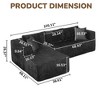Kumasinova 105" L-Shaped Modular Sofa, Spring-Free Foam Sofa – Kid & Pet Friendly, Eco-Friendly, Modern Couch for Living Room (Right Chaise) - 4 of 4