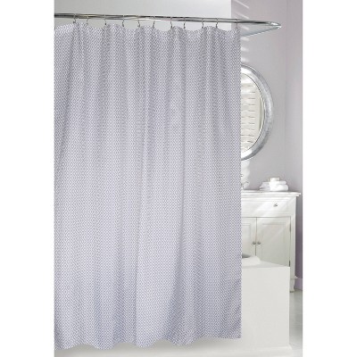 Diamonds Shower Curtain Gray/White - Moda at Home