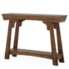 HDZNVF 41 Inch Wood Console Table Behind Couch, 2-Tier Small Entryway Table with Storage, Farmhouse Narrow Sofa Table - 4 of 4