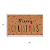 HomeRoots 24" X 36" Brown Black And Green Merry Christmas Outdoor Coir Door Mat - 3 of 4