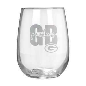 NFL Green Bay Packers The Vino Stemless 17oz Wine Glass - Clear - 1 of 1