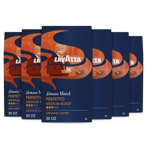 Lavazza House Blend Perfetto Ground Coffee, Medium Roast, 100% Arabica, 20 oz Bag (Pack of 6) - 1 of 4
