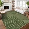 Modern Rainbow Easy Jute Area Rugs, Washable Natural Contemporary Indoor Outdoor Carpet for Living Room Bedroom Office Farmhouse Patio Backyard RV - 3 of 3