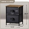 Sorbus Nightstand with 2 Drawers for Home, Bedroom and more - 4 of 4
