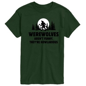 Men's - Instant Message - Werewolves Arent Funny Short Sleeve Graphic T-Shirt - 1 of 4