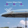 PURPLE LEAF 13ft Patio Market Umbrella and Base Double-Sided Rectangle Outdoor Table Sun Umbrellas with Crank - 4 of 4