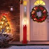 Mr. Christmas 36 in. Glittery Blow Mold Candle - Red - 2 of 3
