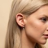 Floral CZ Earrings Set, Sterling Silver Dangle Hoop & Stud Earrings for Women, Sparkling Hypoallergenic Gift for Her - 2 of 4