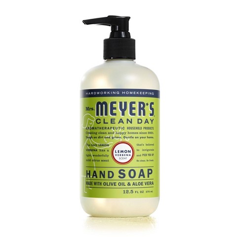 Mrs. Meyer's Clean Day Liquid Hand Soap Lemon Verbena Scent - 12.5 fl oz - image 1 of 4
