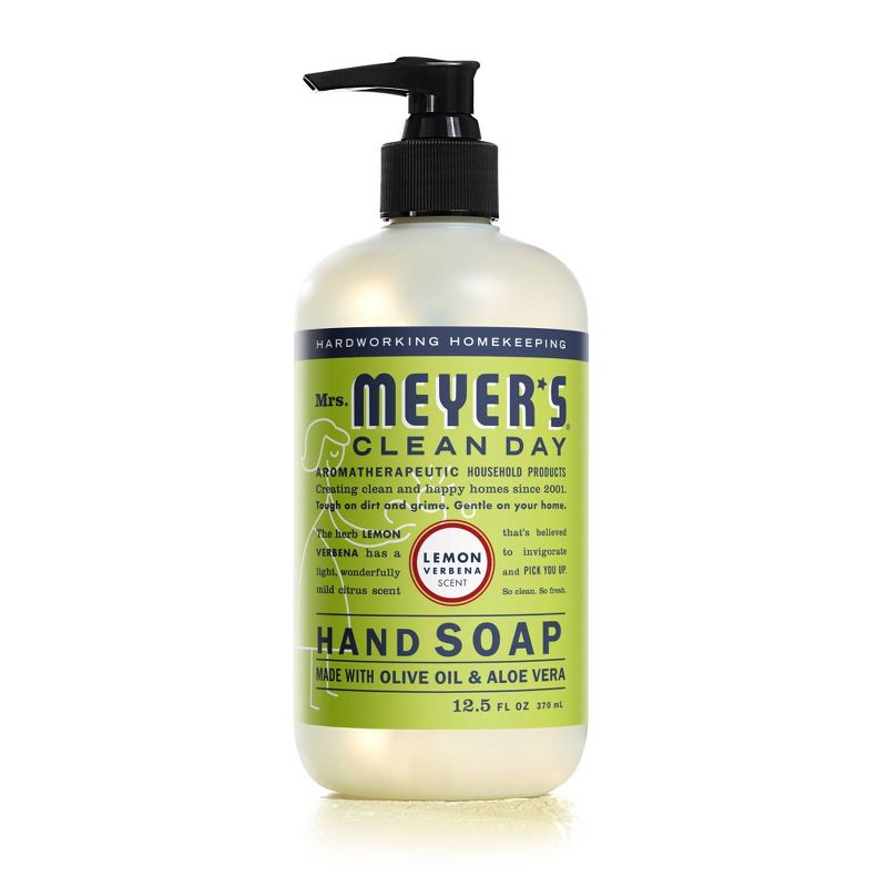 Mrs. Meyer's Clean Day Liquid Hand Soap Lemon Verbena Scent - 12.5 fl oz, 1 of 13