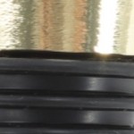 black, gold tone, clear