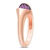 EVERLY JEWELRY | Rose Silver 1/5ct TGW Amethyst Heart Ring - 2 of 4