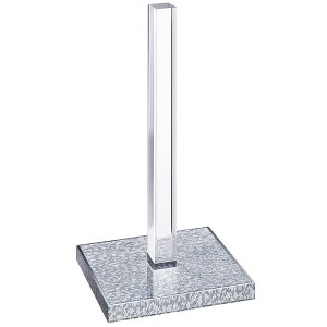 Elegant Acrylic Paper Towel Holder Countertop & Toilet Paper Stand Holder | Perfect as for Kitchen or Bathroom | Rolls up to 12.5‘’ High - 1 of 4