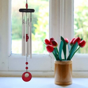 Woodstock Wind Chimes Signature Collection  Woodstock Chakra Chime  17'' Wind Chime for Outdoor Garden DÃƒÂ©cor - 1 of 4