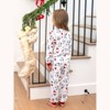 PATPAT Christmas Matching Family Pajamas Set Santa Claus and Dogs Print PJS with Christmas Socks White - 3 of 4