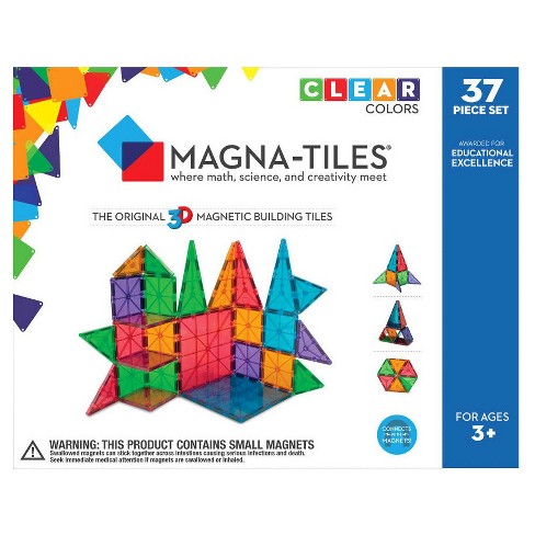 Magna Tiles Clear Colors 37pc Set
