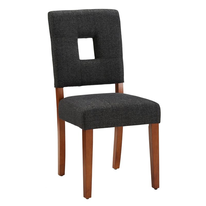 Set of 2 Troy Upholstered Fabric Keyhole Dining Chairs - Inspire Q, 4 of 10