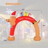 NAYSAYE Inflatable Holiday Decoration Dachshund Christmas Presents Arch for Yard Display, Multicolor, 96"*39.6"*120" - 3 of 4