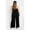 Women's Plus Size Kira Jumpsuit - black | CITY CHIC - 3 of 4
