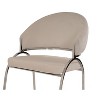 NicBex Modern Accent Chair with Gold Metal Legs, Contemporary Armless Chair for Living Spaces, Make Up Room, Beige - 4 of 4