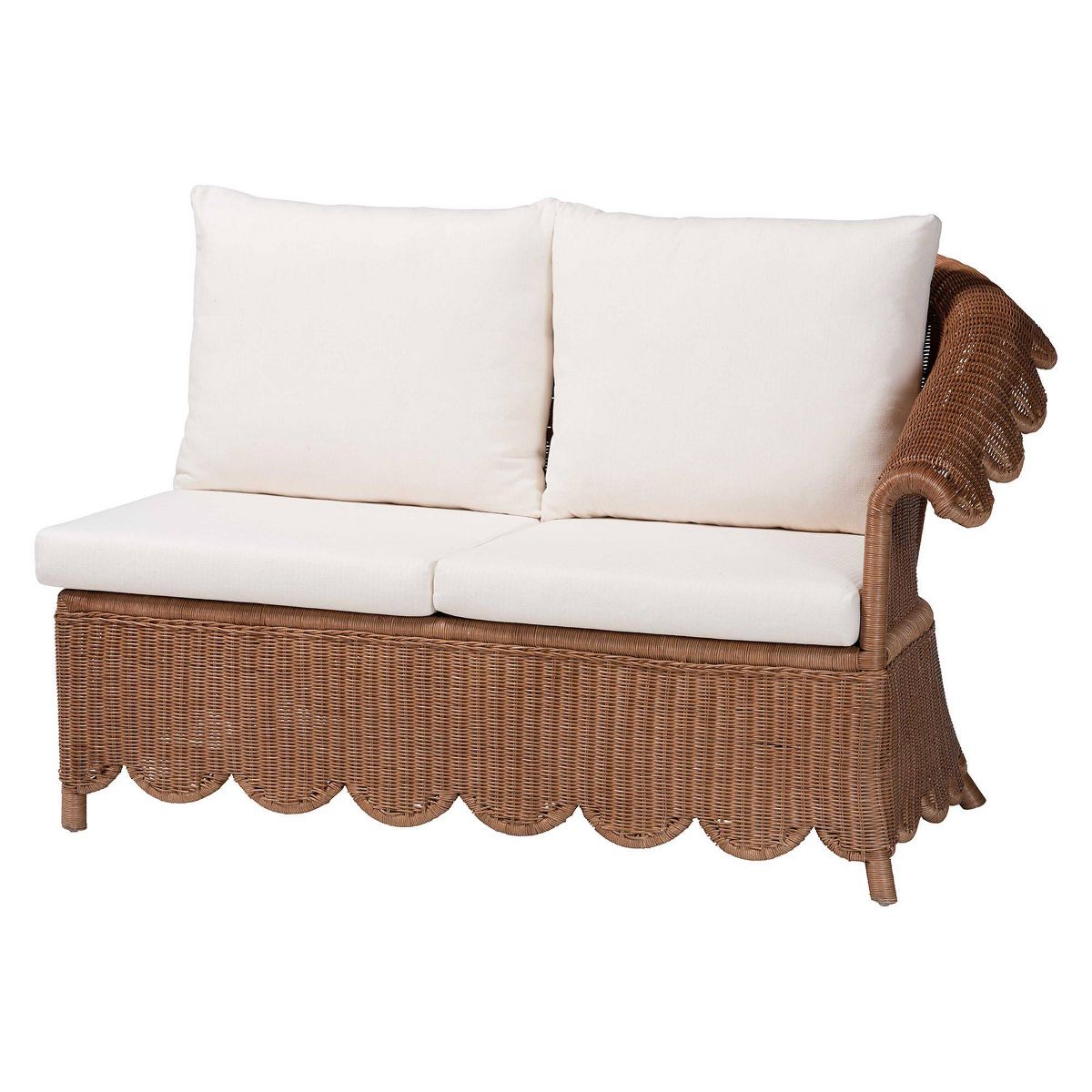 bali & pari Detta Natural Rattan 3  Piece Sectional Set Peanut Brown - thumbnail 9