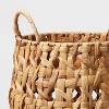 Woven Natural Decorative Cane Pattern Floor Basket - Threshold™ : Target