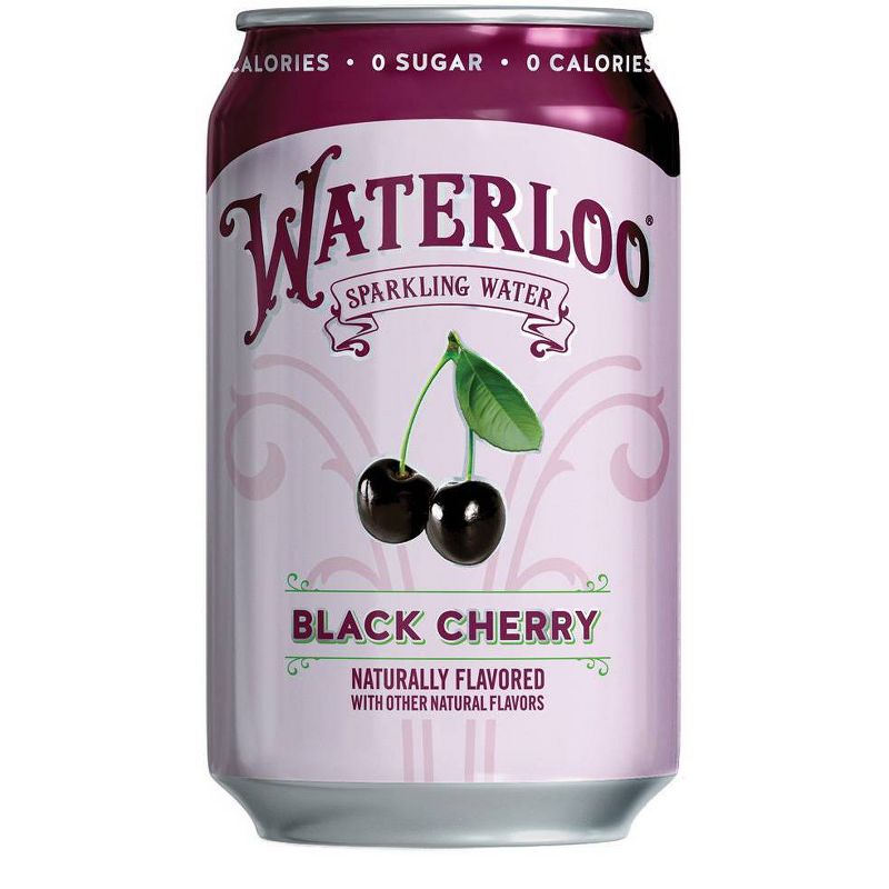 Waterloo Black Cherry Sparkling Water - 8pk/12 fl oz Cans, 3 of 6