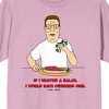 King of the Hill If I Wanted A Salad, I Would Have Ordered One Men's Pink Short Sleeve Crew Neck Tee - 2 of 2