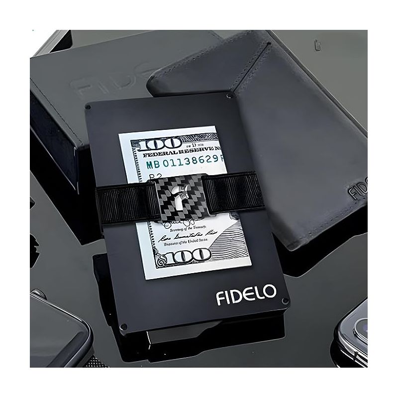 Fidelo Nylon RFID Blocking Wallet Credit Card Holder - Black, 3 of 4