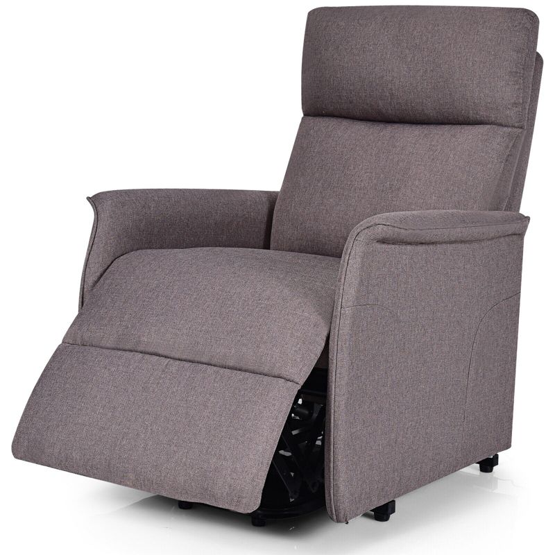 Tangkula Electric Power Lift Massage Chair Soft Fabric Sofa Recliner Padded Seat w/Remote, 5 of 7