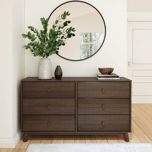 Plank+Beam Solid Wood Classic 6-Drawer Solid Wood Dresser, Storage Dresser for Bedroom, Chest of Drawers - 1 of 4