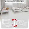 CAVINAS 78.1"Twin Over Full Loft and Bunk Beds with Heavy Duty Metal Bed Frame,Bunk Bed with Ladder & Full-Length Guardrail for Bedroom - 4 of 4