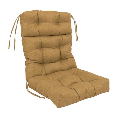 Blazing Needles, 20-inch by 42-inch Spun Polyester Solid Outdoor Tufted Chair Cushion
