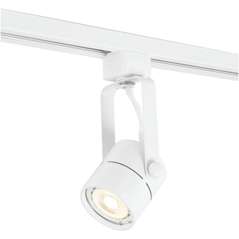 Pro Track Layna 3-Head LED Ceiling or Wall Track Light Fixture Kit Linear Bullet Spot Light GU10 Dimmable White Metal Modern Kitchen Bathroom 44" Wide, 3 of 9