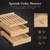 Mojgar Electric Cigar Cooler Humidor 85L, Large Cabinet for 700 Counts with Spanish Cedar Wood Shelves & Drawer, Quiet Operation - 3 of 4