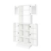 NicBex Storage Cabinet 63" W Freestanding Large Kitchen Wooden Cupboard with 4 Door, 4 Drawers and Microwave Shelf - 4 of 4