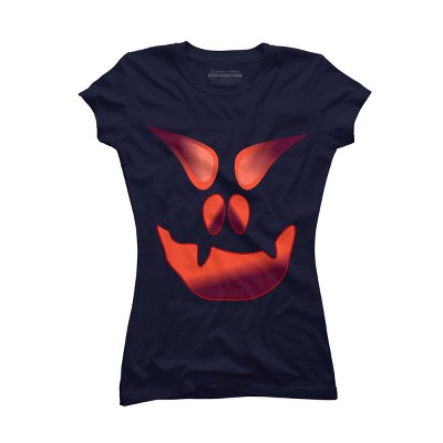 Junior's Design By Humans Halloween Monster By LamaStar T-Shirt