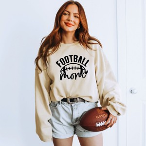 Simply Sage Market Women's Graphic Sweatshirt Football Mom - 1 of 4