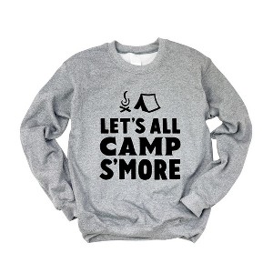 Simply Sage Market Women's Graphic Sweatshirt Let's All Camp S'More - 1 of 4