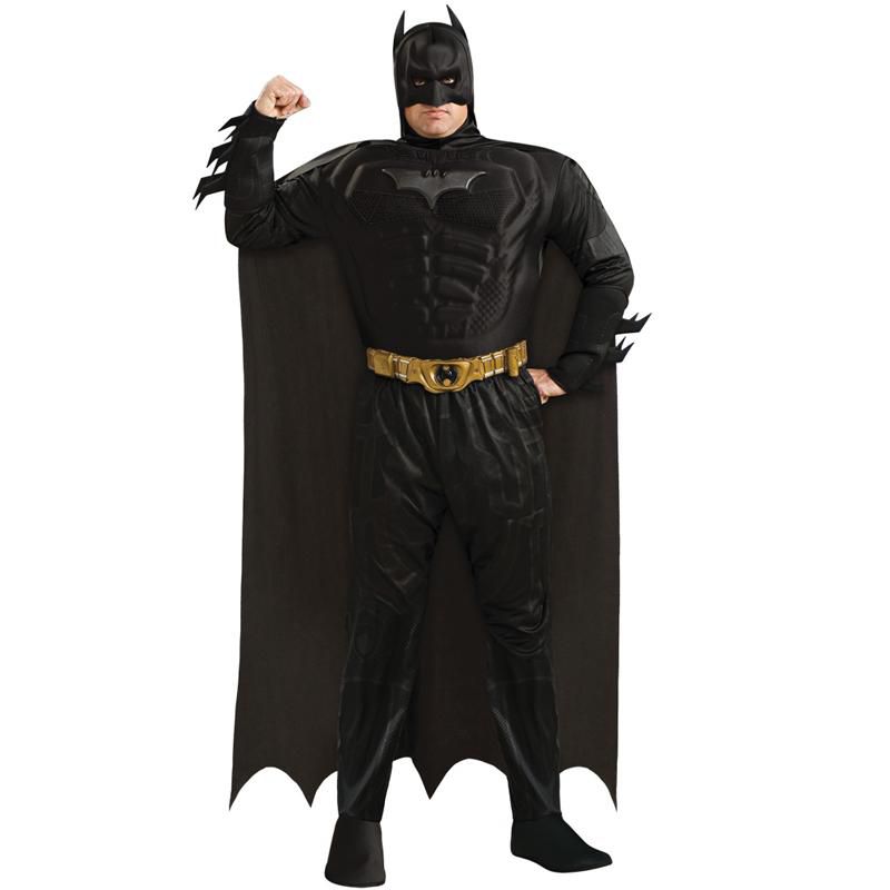 DC Comics Deluxe Batman Plus Size Men's Costume, 1 of 2