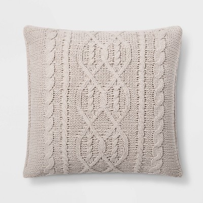 14x24 Oversized Chenille Textured Washed Woven Lumbar Throw Pillow White  - Evergrace : Target