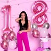 KatchOn, Hot Pink 18 Balloon Numbers - 40 Inch | Pink 18th Birthday Decorations for Girls - 2 of 4