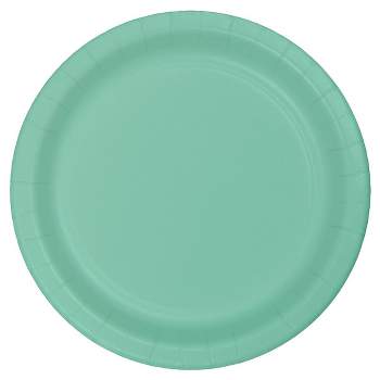 24ct Dessert Plates - Mint Green