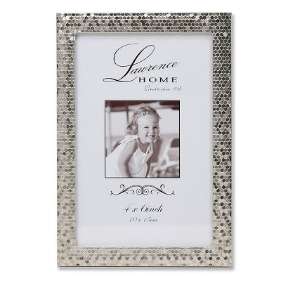Lawrence Frames 710846 Shimmer Silver Metal 6.54" x 4.57" Picture Frame
