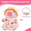 TITQWOP Cute Capybara Plush with 9 Pcs of Clothing and Accessories Super Soft Capybara Stuffed Animal Plush Toy is Suitable for Kids - 3 of 4