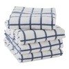 Design Imports  Terry Windowpane Dishtowel Set 4 Piece, 16X26", French Blue - 3 of 4