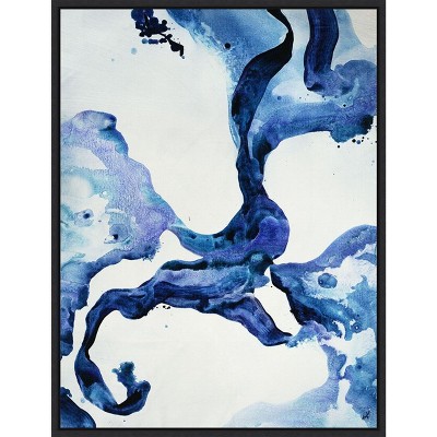 Amanti Art Indigo I by Kari Taylor Canvas Wall Art Print Framed 18 x 24-in.
