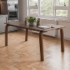 HOMES: Inside + Out 71" Forest Wisp Mid-Century Modern Rectangle Dining Table Seats 6 Walnut - image 2 of 4