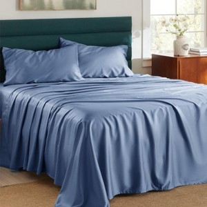 Cooling Sheets - Lyocell Cotton Sheet Set, GentleSoft™, Silky & Breathable Eucalyptus Bed Sheets with Deep Pocket - 1 of 4